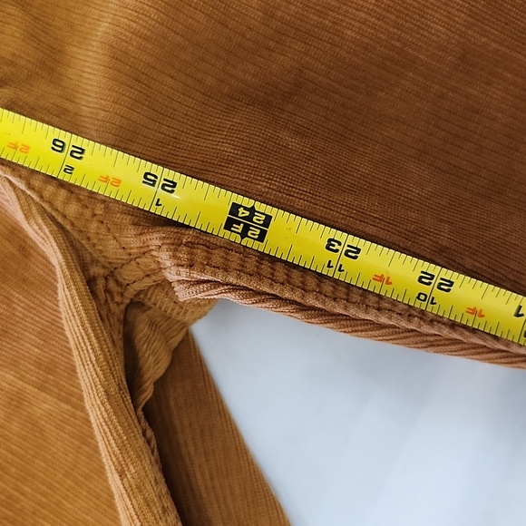 GAP Women's Cigarette High Rise Brown Orange Corduroy Pants 29/8R - Picture 5 of 10